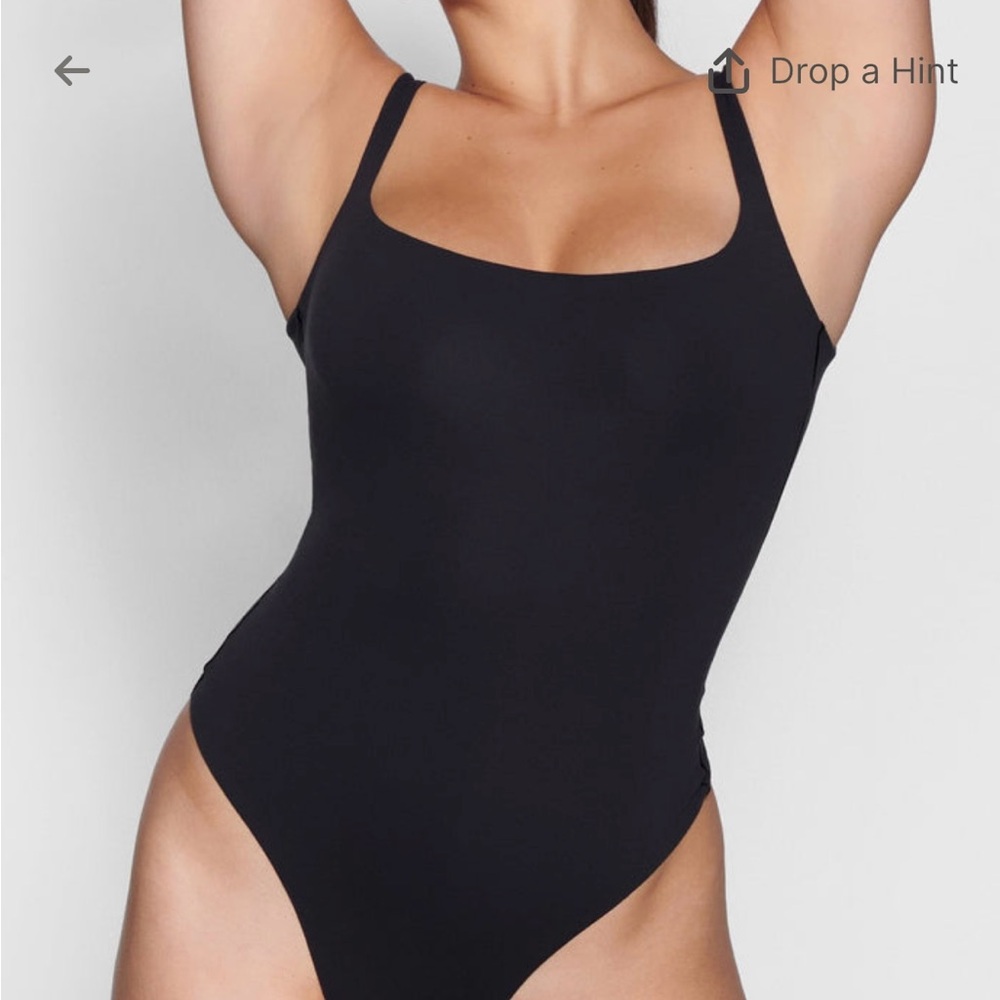 SKIMS Red Square Neck Bodysuit